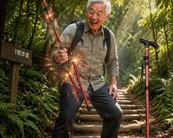 伸縮折疊登山杖